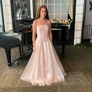 Pretty pink maxi formal